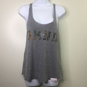 Grey and camo diamond tank top | size large